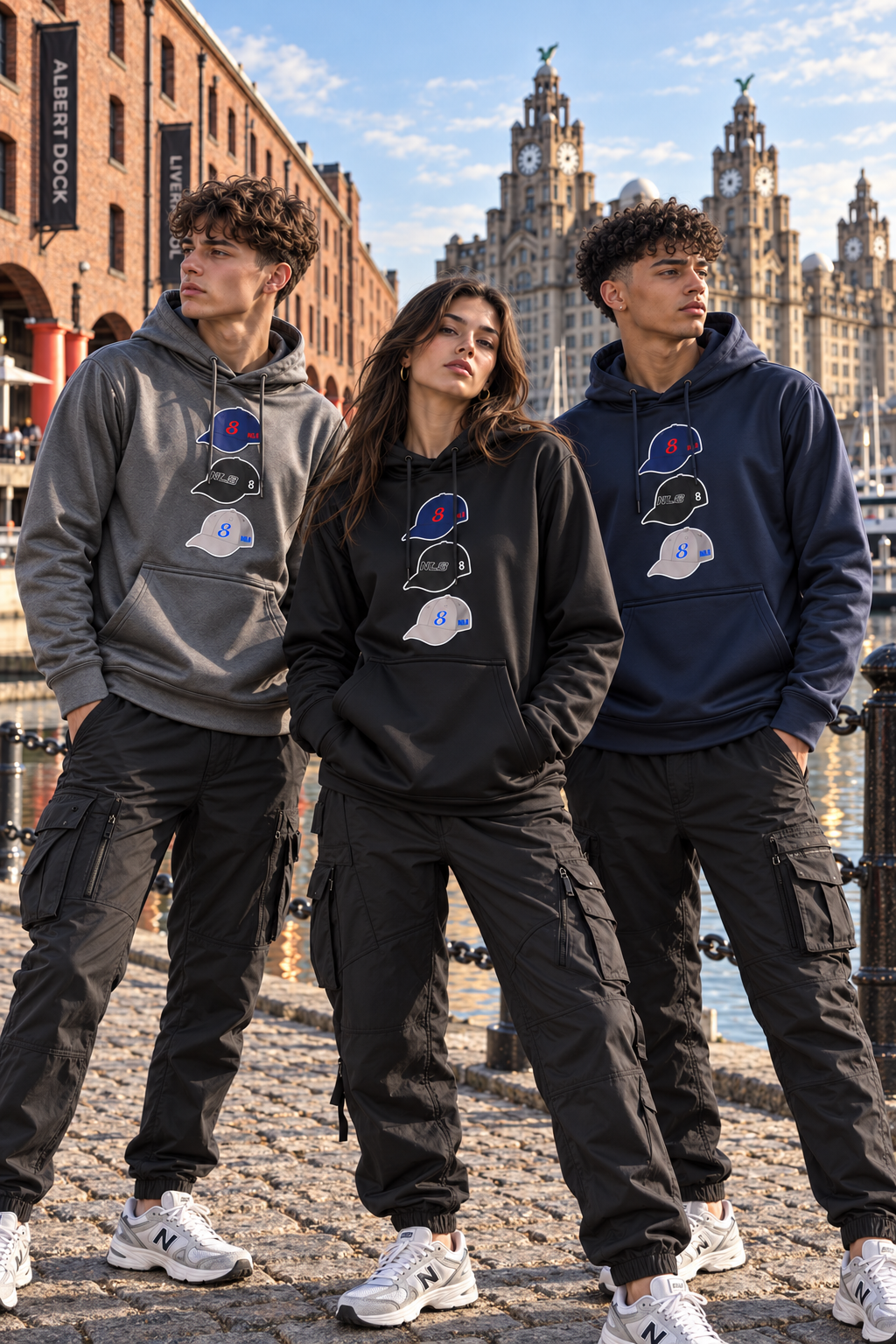 NO.8 Triple Cap Hoodie Adults/Teens