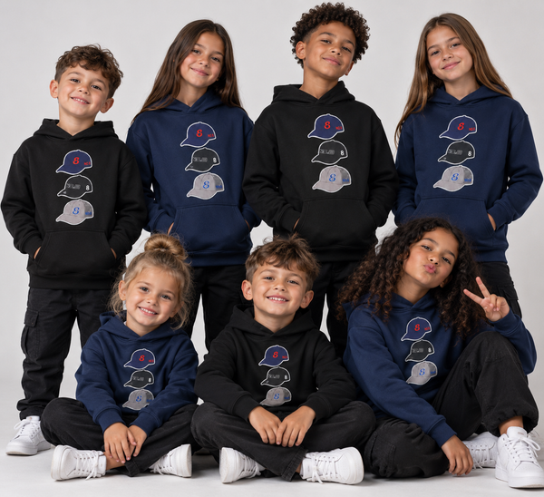 NO.8 Triple Cap Hoodie Kids
