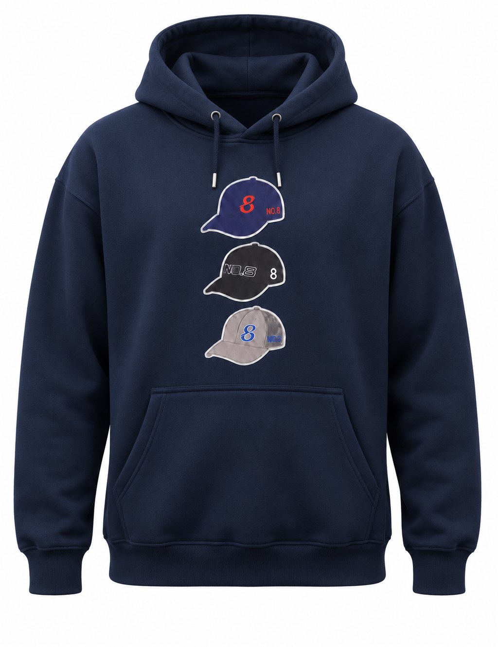 NO.8 Triple Cap Hoodie Adults/Teens