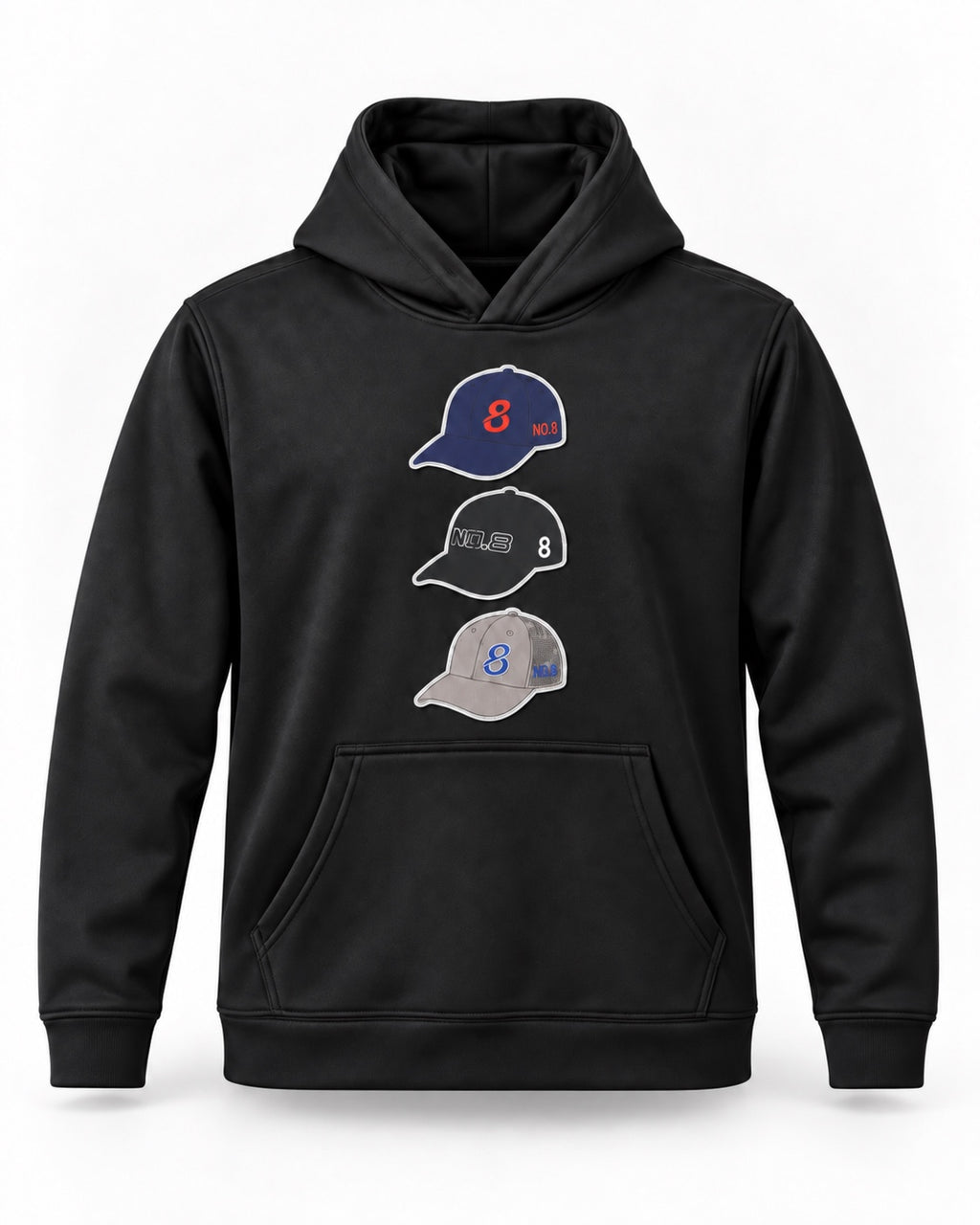 NO.8 Triple Cap Hoodie Kids